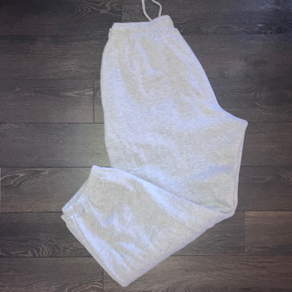 Gray sweatpants